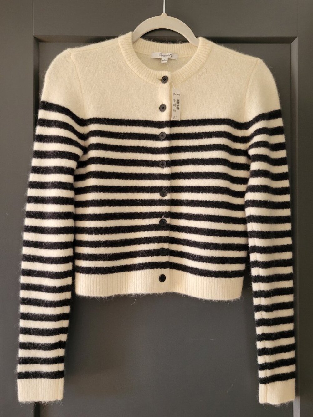 Madewell CloudSoft Shrunken Cardigan Size S NWT!